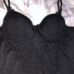 Black lace bodysuit